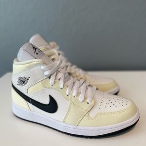 Nike Air Jordan 1 Mid - Coconut Milk - W size 10 or M size 8.5
